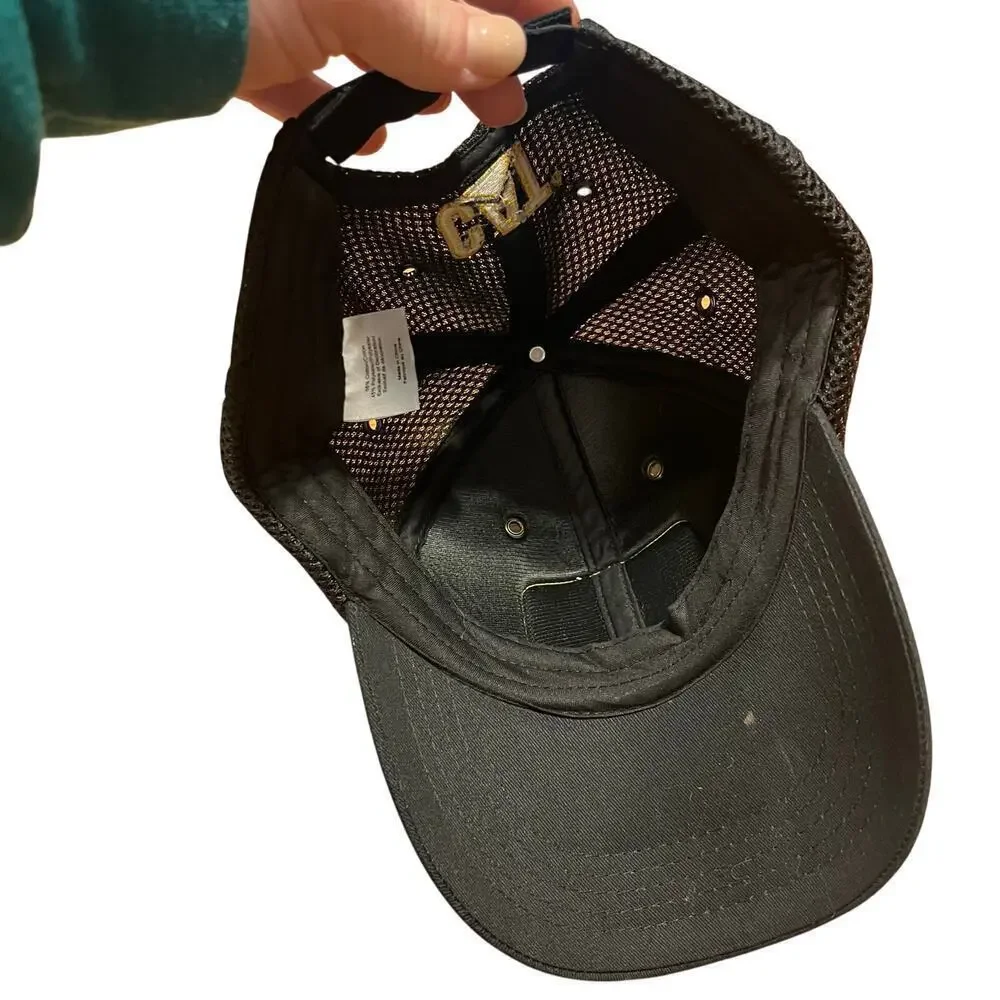NWT CAT Diesel Power Patch Hat Cap Black Adjustable Mesh Outdoor